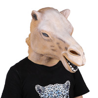 Masque en latex pour transgenres, Masque en latex chameau, Masque en latex prédateur, Masque animal en latex, Masque cheval, Masque intégral pour Halloween, Masque de fête amusant