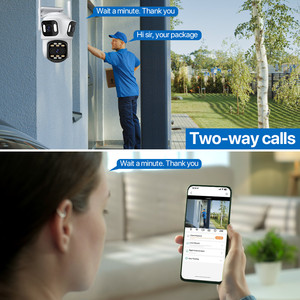 3-Ống Kính 3-màn hình an ninh 9mp HD PTZ Camera wifi giám sát đa ống kính IP Camera không dây tự động theo dõi Video CCTV Cam icsee - Product Image 5