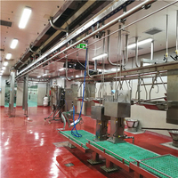 Équipement pour l'abattage des moutons destiné aux abattoirs avec ligne de découpe