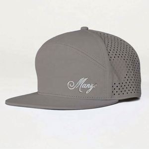 Gorra Snapback de Lujo Personalizada con Logotipo Bordado de 7 Paneles, Estilo Hip Hop, Resistente al Agua, Perforada con Corte Láser, para Ciclismo y Playa - Product Image 5