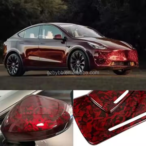 Enveloppe de vinyle en fibre de <span class=keywords><strong>carbone</strong></span> dragon sang rouge enveloppe de vinyle de voiture G37 berline fibre de <span class=keywords><strong>carbone</strong></span> pour le toit et le <span class=keywords><strong>capot</strong></span> de la voiture - Product Image 3