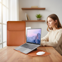 Étui pour ordinateur portable en cuir PU, très vendu, 13-16 pouces, imperméable, durable, pour Macbook, plusieurs tailles, housse pour ordinateur portable