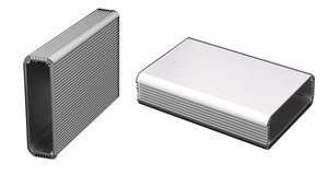 Industrial Aluminum <b>Enclosure</b> Custom Oxidized Anodized Extrusion Electronic Amplifier Power Audio <b>Enclosure</b> Housing IP54 Silver - Product Image 3