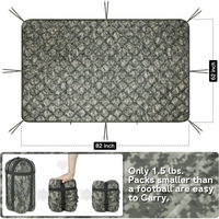 Poncho de camping camouflage jungle, doublure isolante, imperméable, ultraléger, couverture Woobie, abri zippé, sac de couchage, randonnée en plein air