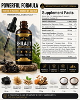 Gouttes de Shilajit Pur Liquide avec Mousse de Mer, Ashwagandha, Zinc et Magnésium pour l'Énergie, la Vitalité et l'Endurance des Adultes – Fournisseur Chinois