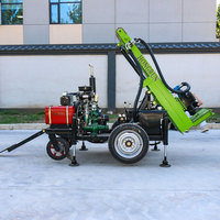 Hongrun Machine de forage de puits d'eau diesel entièrement automatique Machine de forage hydraulique 100m 200m