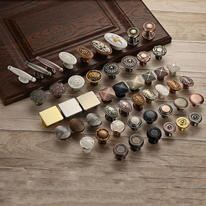 European Style Cabinet <b>Knobs</b> Zinc Alloy Round Durable Furniture Handle For Cabinet Doors - Product Image 3