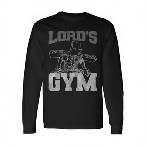 Lords Gym T-shirt à manches longues avec motif Jesus The Sin Of The World, col rond unisexe, cadeaux religieux pour adultes - Product Image 2