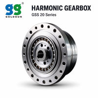 Réducteur harmonique à engrenages série GSS 20 à bride ronde, faible jeu, 50:1-160:1, pour applications robotiques de précision, aérospatiales, OEM