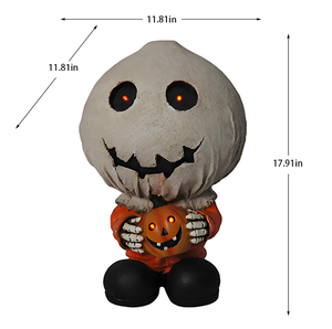 Statue en résine Sam KW Halloween 2026, figurine d'<span class=keywords><strong>horreur</strong></span> lumineuse en forme de fantôme, décoration de table pour maison hantée, étanche, durable, faite à la main - Product Image 4