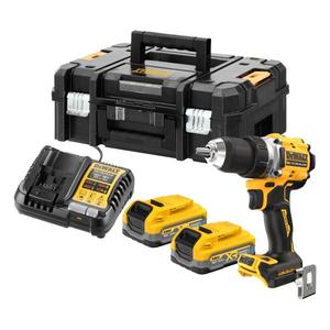 Perceuse-visseuse sans fil DeWalt DCD800S2T-QW 20V Max, kit 2 batteries, ensemble d'outils électriques - Product Image 1