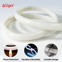 Bande LED néon flexible T25 ultra-uniforme à 180 degrés, à courant constant IC, sans points lumineux, en silicone de qualité alimentaire, 24V