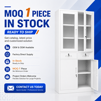 Armoire de classement verticale en acier blanc, ignifuge, à 2 tiroirs, avec serrure, pour mobilier de bureau