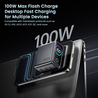 Pabrik Grosir Charger USB C GaN 100W dengan Layar TFT, Pengisian Cepat, Tipe C untuk Ponsel 18, Laptop, Adaptor Dinding