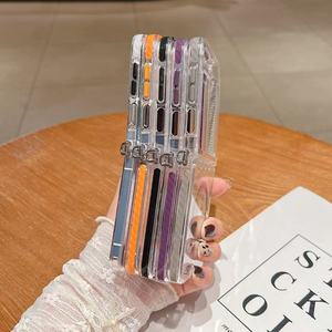 Pour Samsung Z <span class=keywords><strong>Flip</strong></span> 7 6 4 étui de téléphone magnétique transparent nouveaux étuis de téléphone portable de <span class=keywords><strong>Charge</strong></span> sans fil pour galaxy Z <span class=keywords><strong>Flip</strong></span> 7 6 <span class=keywords><strong>5</strong></span> - Product Image 2