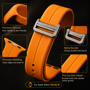Correa de Reloj de Silicona de Lujo con Cierre Magnético de 38mm 45mm 49mm para Apple IWatch Serie 8 - Product Image 4