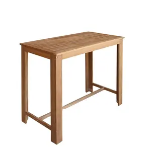 Custom manufacturer Nordic Pub Cafe Home Kitchen High Counter bar table Wooden Swivel Island Bar cabinet