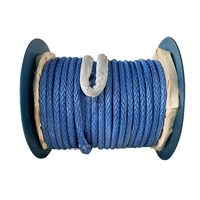 Renkli 30 32 34 36 Mm * 200 220 m 12 ipliklerini Uhmwpe deniz halatı mühendislik kaldırma kurtarma deniz bilimsel araştırma için