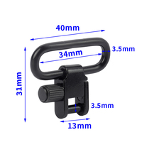 Boucle de Sangle à Libération Rapide en Aluminium Haute Résistance Personnalisée et Durable, Accessoire d'Équipement d'Extérieur, Clip Métallique Robuste, Connecteur de Terrain
