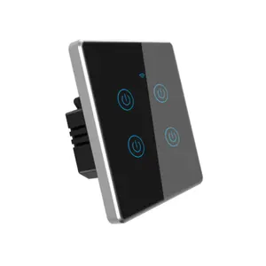 Tuya Smart Life App Control Intelligence Switch Support Alexa Google Home 4 gangs EU Standard Smart Wifi Light Switch