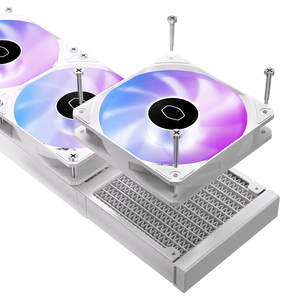 คูลเลอร์มาสเตอร์ B360 LCD 360 มม. AIO ชุดระบายความร้อนซีพียู พร้อมจอแสดงผลแบบกำหนดเองขนาด 3.95 นิ้ว สีดำ/ขาว - Product Image 4