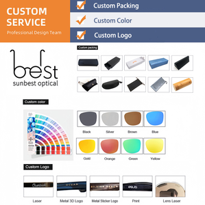 Vente en gros de lunettes de soleil personnalisées uniques avec protection UV de luxe pour femmes accessoire de mode anti-rayonnement pour femmes - Product Image 5