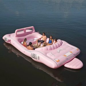 21-Foot retro màu hồng chuyển đổi Limousine <span class=keywords><strong>Float</strong></span> chuyển đổi Inflatable hồ nước giải trí cơ sở cho thư giãn - Product Image 1