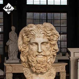 ประติมากรรมเทพซุสแกะสลักด้วยมือ ขนาดเท่าคนจริง สำหรับตกแต่งภายนอกบ้าน หรือตกแต่งบ้าน สไตล์โบราณ ทำจากหินธรรมชาติ - Product Image 1