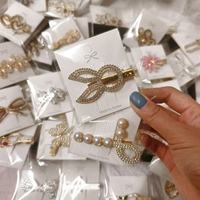100 pinces à cheveux élégantes en métal avec strass de luxe pour filles, design aléatoire, accessoires de mode en gros de Yiwu