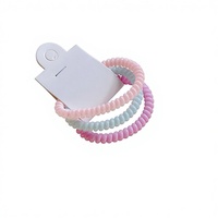 Ensemble de 3 bandeaux fins colorés en forme de fil téléphonique, ensemble de bandeaux tendance et simples, accessoires capillaires frais pour filles