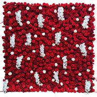 Décoration murale florale multicolore 5D en tissu pour mariage, fleurs artificielles ; échantillons personnalisés disponibles