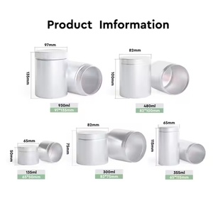 Modern Luxury Skincare Metal Can Premium Designer Aluminum Tin with Offset Printing <b>Screw</b> Lid for <b>Secure</b> Packaging - Product Image 4
