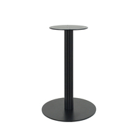 Fabrication de Tables basses, meubles, Table de Bar ronde noire, Table commerciale pour café