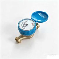 Medidor de Flujo de Agua Fría/Caliente Mecánico de Latón OEM de Chorro Único Tipo Seco para Uso Residencial