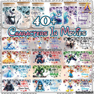 Enveloppes pour tasses en verre de haute qualité 16oz, en PET, avec décalcomanies UV DTF, motifs de dessins animés, lavables et imperméables pour mugs et tasses - Product Image 6