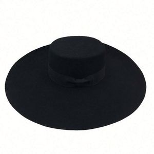 Sombreros Fedora Personalizados para Mujer, Sombrero Fedora de Lana Vintage con Ala Ancha - Product Image 2