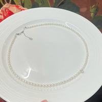 Haut lustre Ins Style petit minuscule 2.2.5mm collier de perles de riz naturel de culture d'eau douce pour la fabrication de bijoux à bricoler soi-même