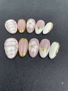 Yüksek kalite el yapımı tırnak fabrika degrade karışık renk küçük badem şekil fabrika toptan destek özelleştirme - Product Image 2