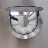 400KG/H Falcon borstelrol aardappel- en fruitwasmachine, roestvrij staal, automatische wortelgewaswasser en -schiller