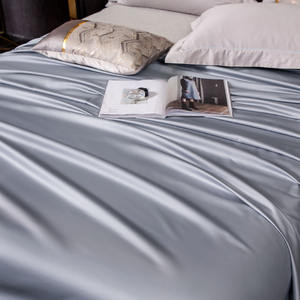 Estilo europeo 3D impreso 400TC 100% 60s algodón de fibra larga juegos de sábanas de 4 piezas con bordado ropa de cama cómoda de lujo - Product Image 3