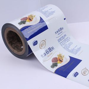Emballage laminé <span class=keywords><strong>film</strong></span> rouleau stock emballage auto trois côtés scellé face arrière scellé conception personnalisée - Product Image 1