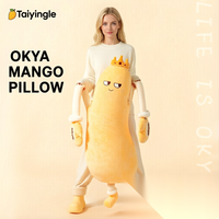Coussin de confort en peluche Mango Patting Pillow pour le sommeil, coussin de soutien pour les jambes, pour femmes, adultes, femmes enceintes, poupée de confort pour l'heure du coucher + Personnalisable