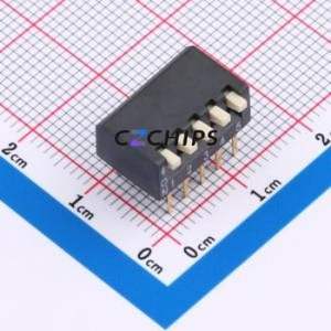 DE-05PD DIP Switch Through hole Component (THT),P=2.54mm Switch Piano Key Single Pole Single Throw 5 2.54mm - Product Image 1