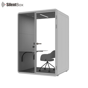 Acoustic Meeting Pods Customization Size Multi Functional Movable Soundproof Cabin Silent <strong>Booth</strong> For Office Room - Product Image 4