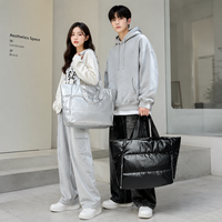 Sac fourre-tout matelassé en nylon pour femme, grande capacité, sac à bandoulière léger pour voyage, travail, usage quotidien, OEM ODM, vente en gros