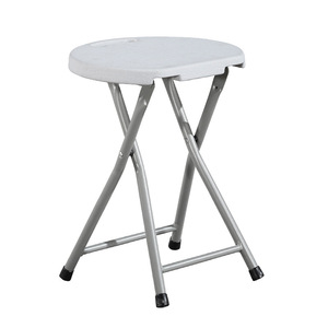 Factory wholesale custom Metal Folding Chair simple prototype plastic stool plastic Folding stool