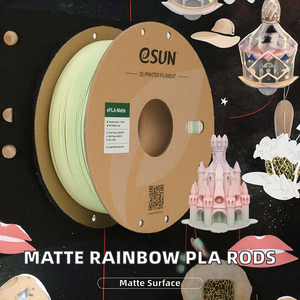 Matte Rainbow <b>PLA</b> 3D Printer <b>Filament</b> 1.75mm Diameter Multicolor 1kg Spool for FDM 3D Printing - Product Image 2
