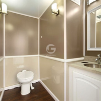 Remorque de salle de bain portable Toilettes VIP Remorque de luxe pour toilettes Remorque de voyage avec salle de bain