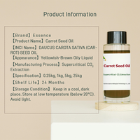 Huile de graines de carotte SFE CO2, produit le plus vendu en Chine, extrait d'huile de graines de carotte
