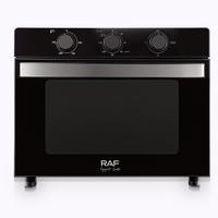 Four à Air Chaud Multifonction RAF Grande Capacité 45L, Four Électrique de Comptoir, Four à Pizza, Four à Cuisson avec Porte en Verre pour la Maison